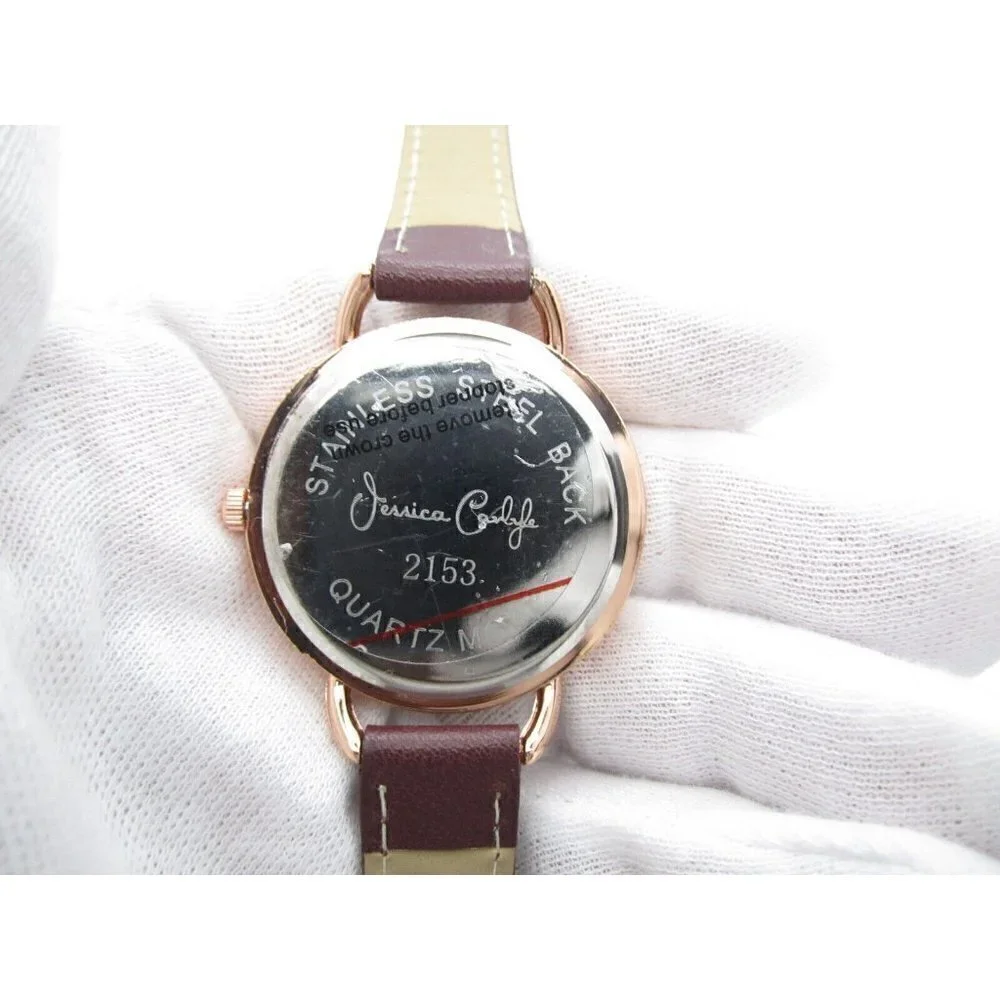 Women's Jessica Carlyle Quartz Analog 34mm Dial Causal Round Watch (E255)